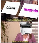 Image result for No Color Printer Meme