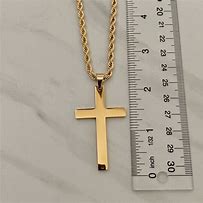 Image result for Gold Rope Chain with Cross for Men