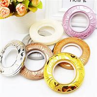 Image result for Round Plastic Shower Curtain Rings