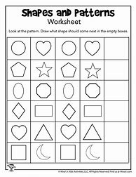Image result for Patterns for Kids Worksheets