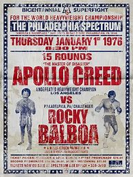 Image result for Rocky vs Creed Poster