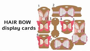 Image result for Hair Bow Display Cards Template