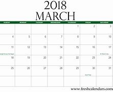 Image result for Printable Blank Monthly Calendar March 2018