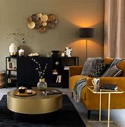 Image result for Brown and Gold Living Room