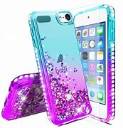 Image result for Gold Glitter Liquid iPod Touch 5th Generation Case