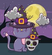 Image result for Pixie The Cat Cartoon On Halloween