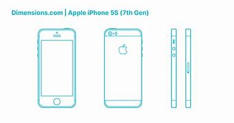 Image result for 5 iPhone 5S Dimensions