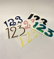 Image result for Large Vinyl Number Stickers