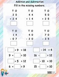 Image result for Addition and Subtraction Worksheets x2