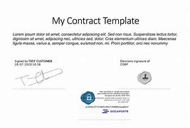 Image result for Signed Contract Document