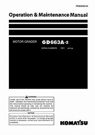 Image result for Komatsu Gd37 Operation and Maintenance Manual PDF