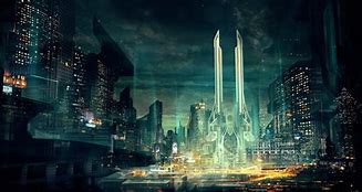 Image result for Future City at Night