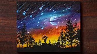 Image result for Galaxy Painting Ocean