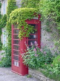 Image result for Phone Box in Garden
