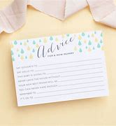 Image result for baby showers advice card
