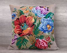 Image result for Cross Stitch Cushions