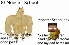 Image result for Monster School Memes