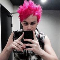 Image result for Michael Clifford Rainbow Hair