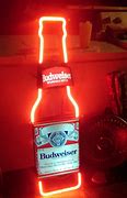 Image result for Budweiser Bottle Neon Sign