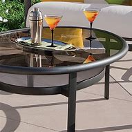 Image result for 43 in Glass Top Patio Table