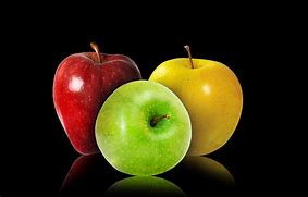 Image result for Realistic Apple's Green Yellow and Red
