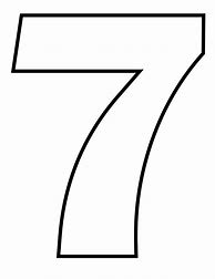Image result for Printable Bubble Number 7