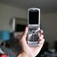 Image result for Vintage Flip Phone 2022 Silver Blue
