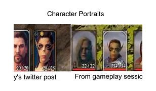 Image result for Bg3 Dos2 Character Comparison Meme
