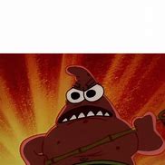 Image result for Angry Patrick Star Sitting Meme Template