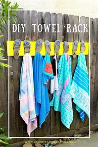 Image result for Outdoor Towel Rack