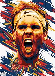 Image result for Rafael Nadal Painting