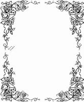 Image result for Black and White Rose Border Clip Art Free
