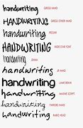 Image result for Script Handwriting Font