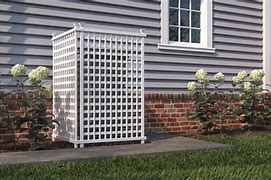 Image result for White Wooden Lattice as Privacy Screen