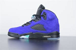 Image result for Jordan 5 Purple and White
