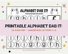 Image result for Alphabet Dab It
