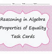 Image result for Equality Property Cards