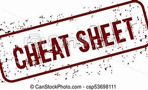 Image result for Cheat Sheet Clip Art