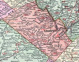 Image result for Lehigh Valley County Map
