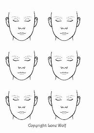 Image result for Face Painting Blank Template