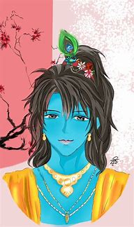 Image result for Anime Boy Krishna