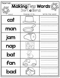 Image result for Kindergarten Word Worksheets Book