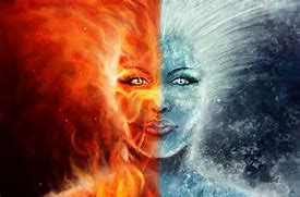 Image result for Dragon Fight Fire vs Ice Attacking