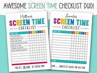 Image result for Free Screen Time Chart