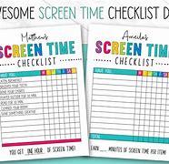 Image result for Screen Time Management Chart
