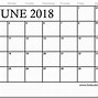 Image result for Free June 2018 Monthly Calendar