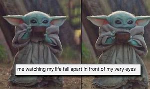 Image result for Baby Yoda Spider Meme