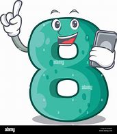 Image result for Cartoon Character Number 8