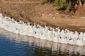 Image result for Sandbagging in Rivers