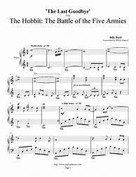 Image result for The Last Goodbye Piano Sheet Music